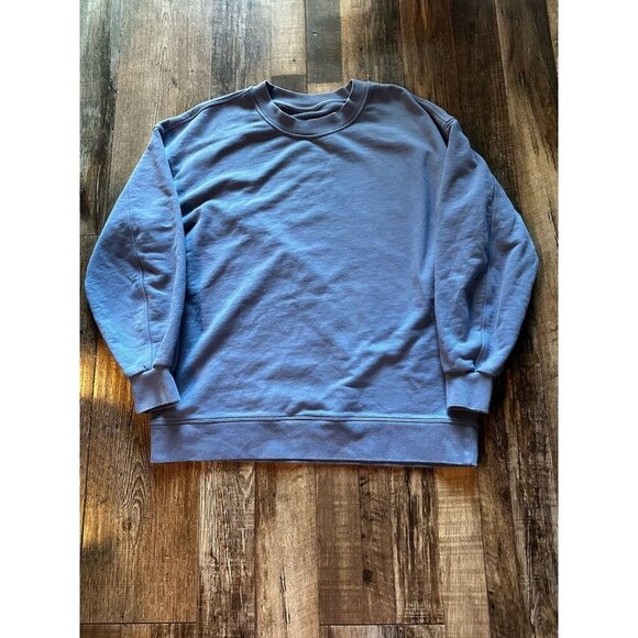 Lululemon Perfectly Oversized Crew Water Drop Blue Size 6 - Picture 3 of 9